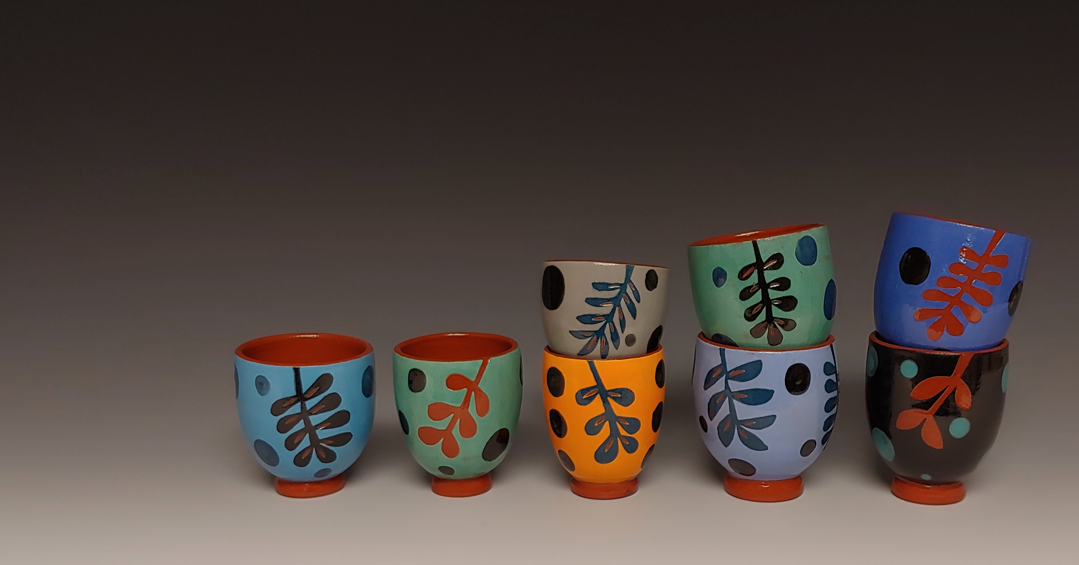 Eight Cheerful Mini Plant Cups